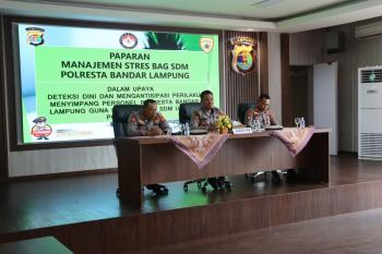 Cegah Pelanggaran Internal, Polresta Bandar Lampung Gelar Konseling Mobile