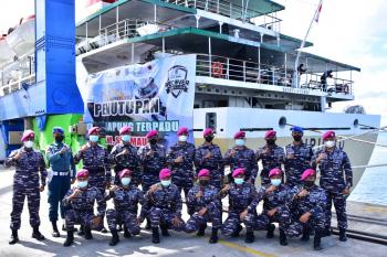 Komandan Pasmar 3 Hadiri Peringatan Hari Perhubungan Ke-76