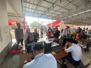 Karutan Bandar Lampung Pantau Kegiatan Kunjungan Hari Raya Idul Fitri Bagi WBP Secara Gratis