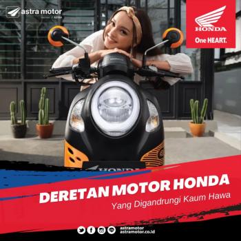 Deretan Motor Honda Yang Digandrungi Kaum Hawa