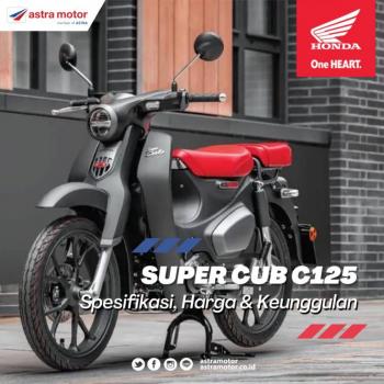 Ulas Spesifikasi, Keunggulan Dan Harga Motor Honda Super CUB C125
