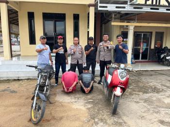Polisi Ringkus Dua Pelaku Curas di Lampung Timur, Rampas Motor Korban dengan Pisau