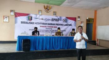 Sosialisasi Perda, Mingrum Gumay Ingatkan Warga Bangun Rejo Sensitif Terehadap Penyebaran Omicorn