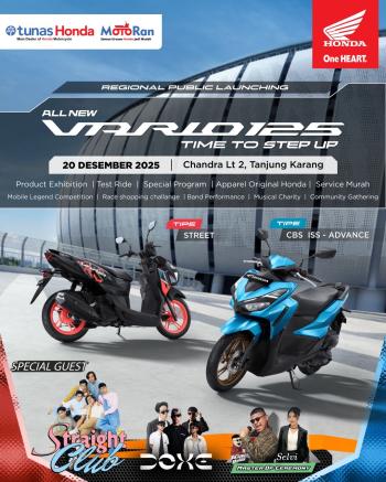 All New Vario 125 Resmi Meluncur di Bandar Lampung, Regional Public Launching Meriah Digelar di Chandra Tanjung Karang   