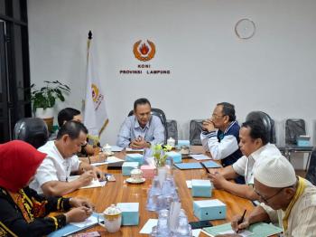 KONI Lampung Kebut Persiapan Porprov dan Bidding Tuan Rumah Pon 2032