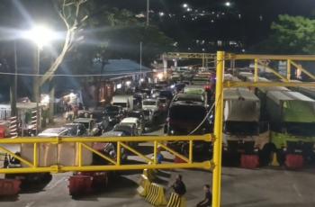 Ditlantas Polda Lampung Pastikan Arus Balik di Bakauheni Terkendali