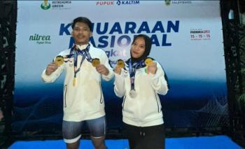 Hari Pertama Kejurnas Angkat Besi 2026, Lampung Unggul Lewat 5 Medali Emas
