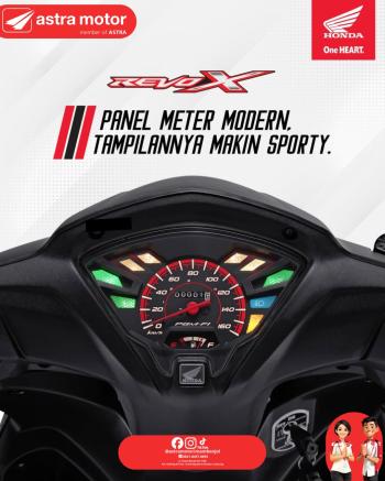 Tampil Makin Sporty, Honda Revo X Hadirkan Panel Meter Modern untuk Pengendara Lampung