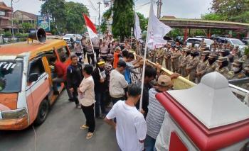 109 Personel Polresta Bandar Lampung Amankan Aksi Aliansi Lembaga, Soroti Dugaan KKN