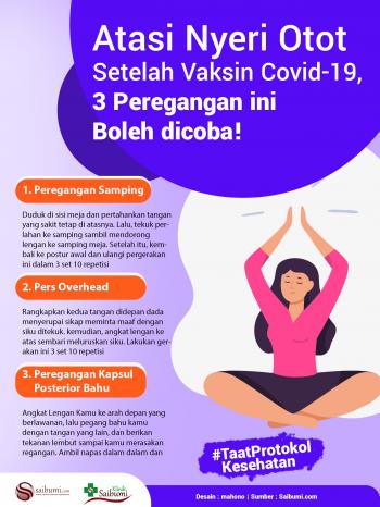 Atasi Nyeri Otot Setelah Vaksin Covid-19, 3 Peregangan ini Boleh dicoba!