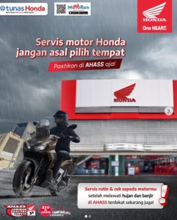 Astra Motor Natar Imbau Konsumen: Servis Motor Honda Jangan Asal Pilih Tempat, Pastikan di AHASS!   