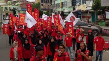 Aksi Peringatan Mayday di Lampung, Buruh Meminta Cabut Omnibus Law