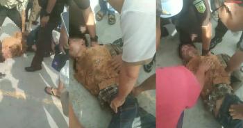 Kepergok Curi Motor di Bandar Lampung, Terduga Pelaku Babak Belur Dihajar Warga