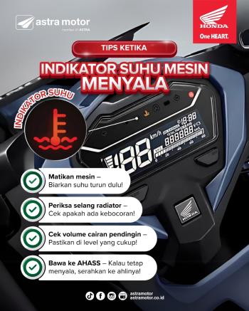 Lampu Indikator Suhu Mesin Menyala Artinya Mesin Terlalu Panas 