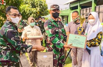 Kreatif Lomba Melukis Tingkat Pelajar, Kodim Bojonegoro Gelar Komsos 