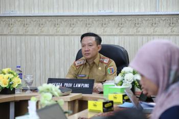 Pemprov Lampung Ikuti Rapat Koordinasi Pengendalian Inflasi 2025, Berhasil Jaga Inflasi dalam Rentang Target Nasional