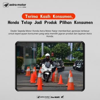 Terima Kasih Konsumen, Honda Tetap Jadi Produk