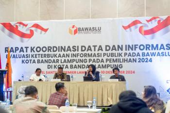 Rakor Bawaslu Kota Bandar Lampung, Akademisi UBL Sampaikan Pentingnya Akses Informasi Kelembagaan  