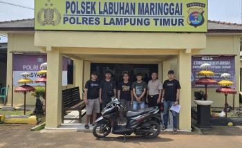 Sempat Kabur Usai Gasak Motor, Pelaku Curat di Lampung Akhirnya Menyerahkan Diri