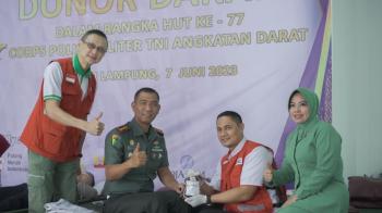 Donor Darah Dalam Rangka Memperingati Hari Jadi Polisi Militer ke-77Â 