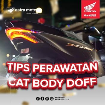 Tips dan Trik Perawatan Cat Bodi Doff Sepeda Motor Honda 