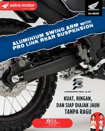 Ketangguhan Honda CRF250L Rally: Rahasia di Balik Aluminium Swing Arm dan Pro-Link Suspension