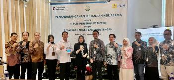 Perkuat Sinergi Melalui Penandatanganan PKS, PLN gandeng Kejari Lampung Tengah
