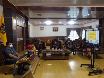 Lampung Tengah Zona Orange, Musa Ahmad Sampaikan Kepada Menko Perekonomian Strategi Penanggulangan Covid-19