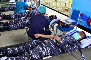 Tekan Angka Penyebaran Covid-19, TNI AL Sorong Adakan Donor Plasma Konvalescen dan Donor Darah