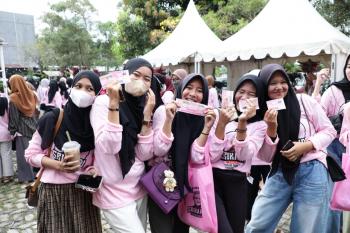 Srikandi Ganjar Lampung Ajak Milenial Mencintai Produk Lokal Melalui Bazar UMKM