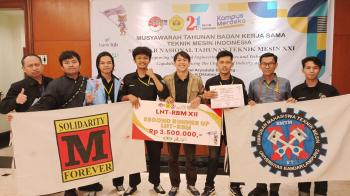 Bikin Bangga, Tim Mesin Teknik UBL Sabet Juara Nasional Lomba Rancang Bangun Mesin 