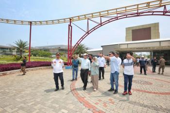 Pj Gubernur Lampung Tinjau Progres Pembangunan Kawasan Bakauheni Harbour City 