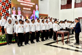Pengurus KONI Lampung Barat 2026-2030 Dikukuhkan, Fokus Pembinaan Atlet dan PON 2028