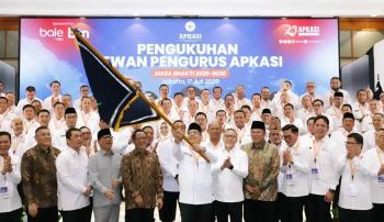 Bupati Lampung Selatan Radityo Egi Resmi di Kukuhkan Sebagai Bendahara Umum Apkasi 