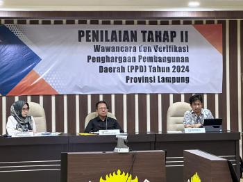 Ketua DPRD Lampung Hadiri Acara Penilaian Tahap 2 Penghargaan Pembangunan Daerah  