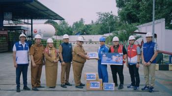 Tinjauan Satgas Pengawasan BBM dan LPG, Pertamina Bersama Pemerintah Provinsi Lampung Melakukan Pengecekan Lembaga Penyalur 