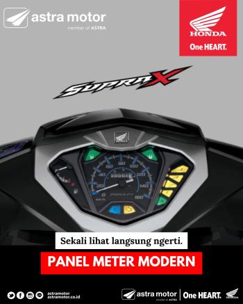 Honda Supra X Hadirkan Panel Meter Modern, Sekali Lihat Langsung Ngerti