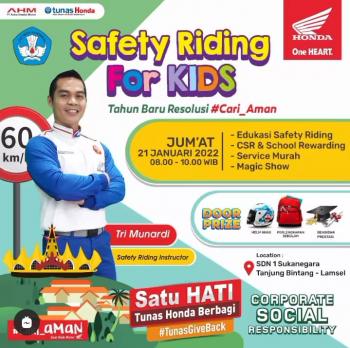 Tunas Honda dan Jaringannya NSS Kedaton Sukses Menggelar Safety Riding For Kids