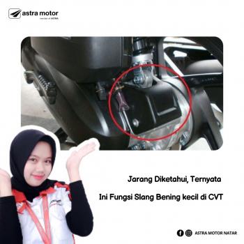 Jarang Diketahui, Ternyata Ini Fungsi Slang Bening kecil di CVT 