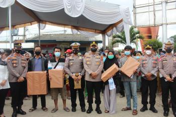 Vaksin: Sediakan 1600 dosis, Warga antusias serbu Gerai Vaksin lantas Polres Tubaba