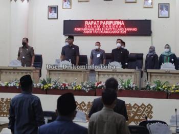 Rapat Paripurna Bupati Tuba Sampaikan LKPJ Tahun Anggaran 2021