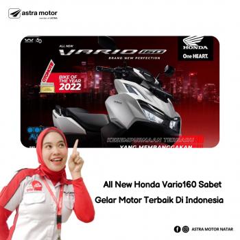All New Honda Vario160 Sabet Gelar Motor Terbaik Di Indonesia
