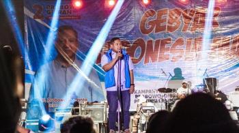 Ketua Relawan Prabowo - Gibran Lampung Handoko Mengaku Konser Musik Gebyar Indonesia Maju Sangat Efektif Untuk Meraih Suara Dukungan Milenial  