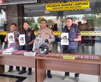 Residivis Curanmor Bersenpi yang Lepaskan Tembakan di Palapa Bandar Lampung Diciduk Polisi