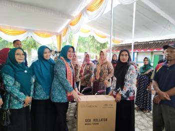 TP PKK Provinsi Lampung Melakukan Kunjungan Kerja di Tiyuh Gilang Tunggal Makarta, Tulang Bawang Barat