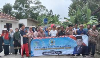 Anggota DPRD Provinsi Lampung Sugianto Beri Bantuan Pembangunan Jalan