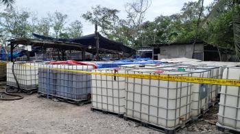 Tiga Gudang BBM Ilegal Digerebek di Pesawaran, Polda Amankan 203 Ton Solar
