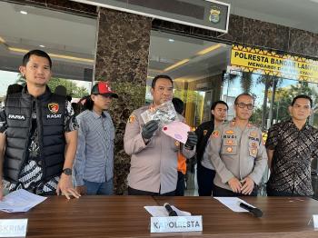 Polisi Tangkap Pria Rajabasa Jaya, Simpan Senjata Api Ilegal Terancam 20 Tahun Penjara