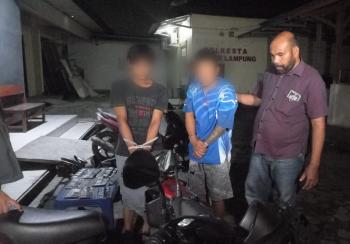 Pelaku Curanmor 50 TKP Diamankan Polresta Bandar LampungÂ 