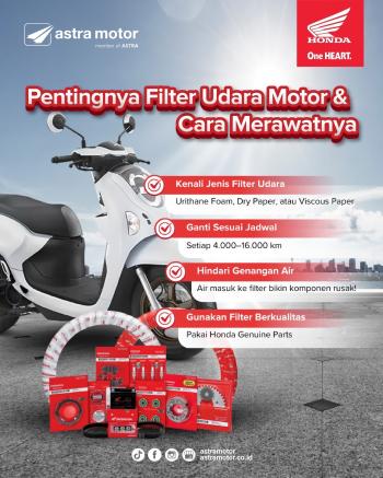 Astra Motor Natar Edukasi Konsumen: Pentingnya Perawatan Filter Udara Sepeda Motor